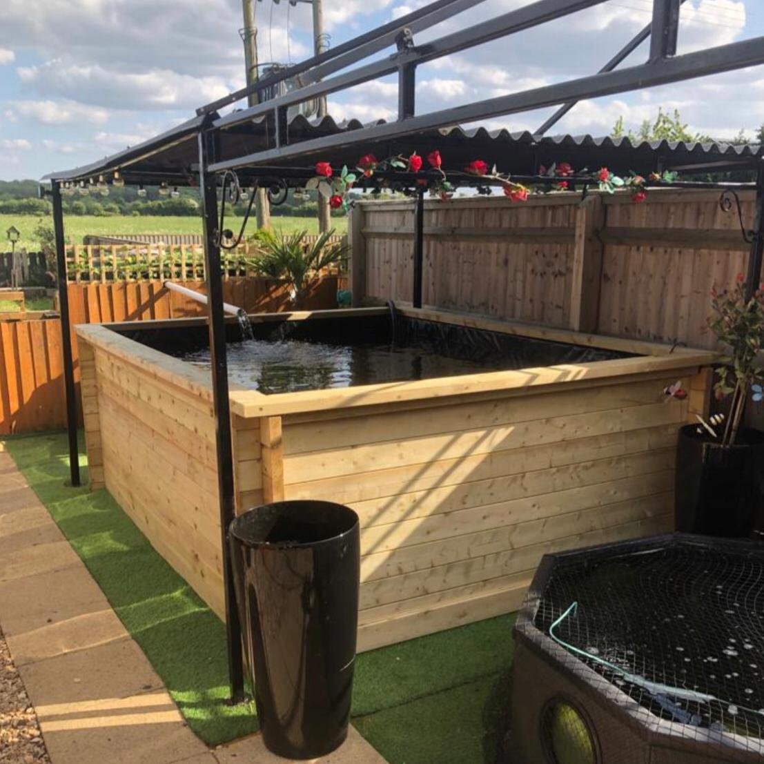 Extra Heavy Duty Wooden Koi LayzeePond® | 70mm thick logs | Various Sizes - Image 7