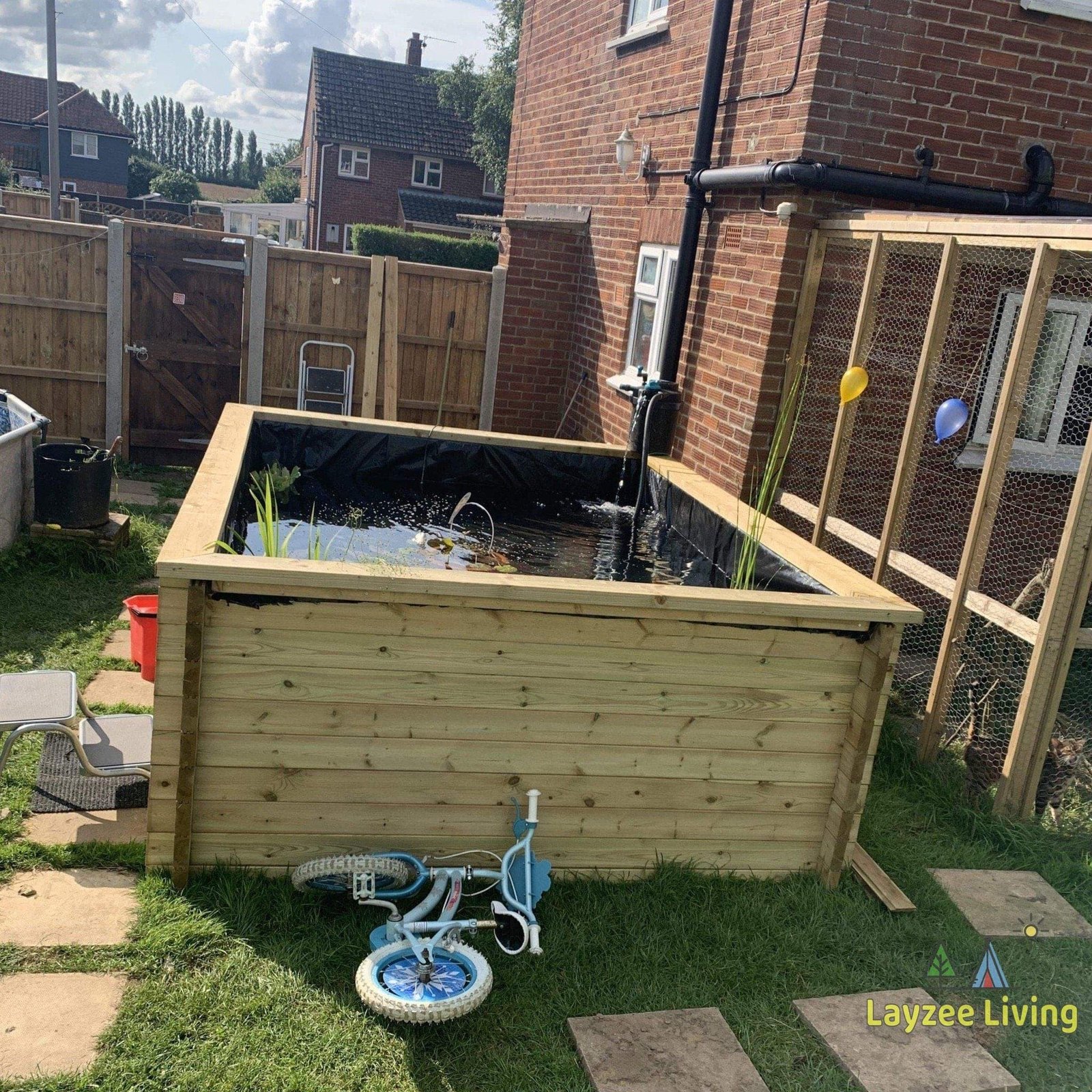 Extra Heavy Duty Wooden Koi LayzeePond® | 70mm thick logs | Various Sizes - Image 6