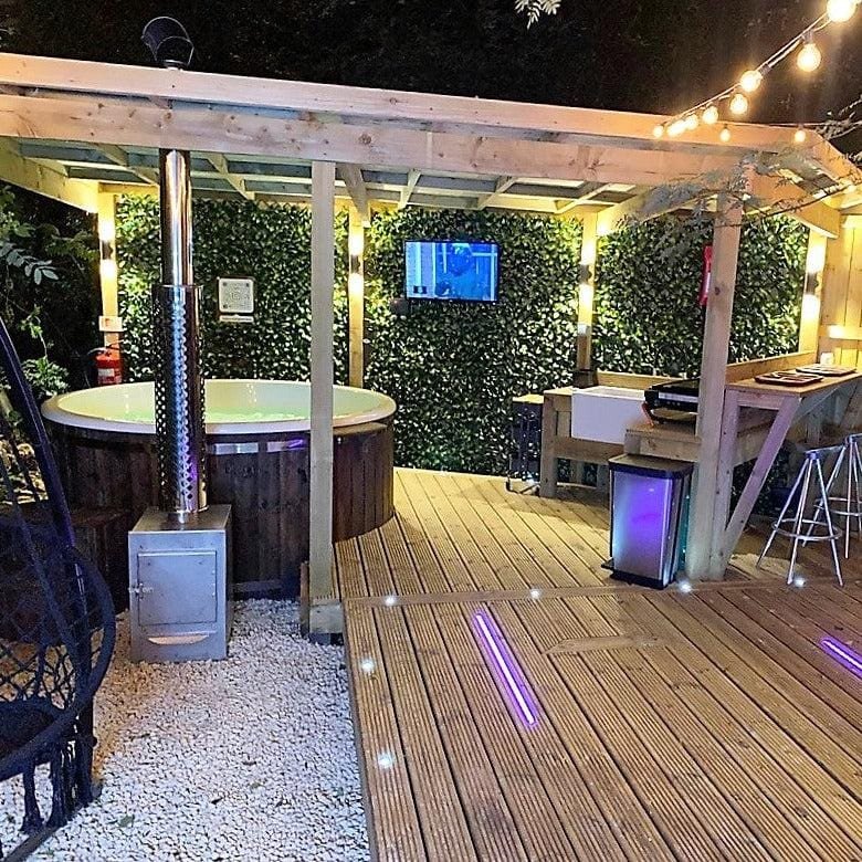 "René" XL 225cm Wood Fired Tub | Fibreglass Liner - Image 48