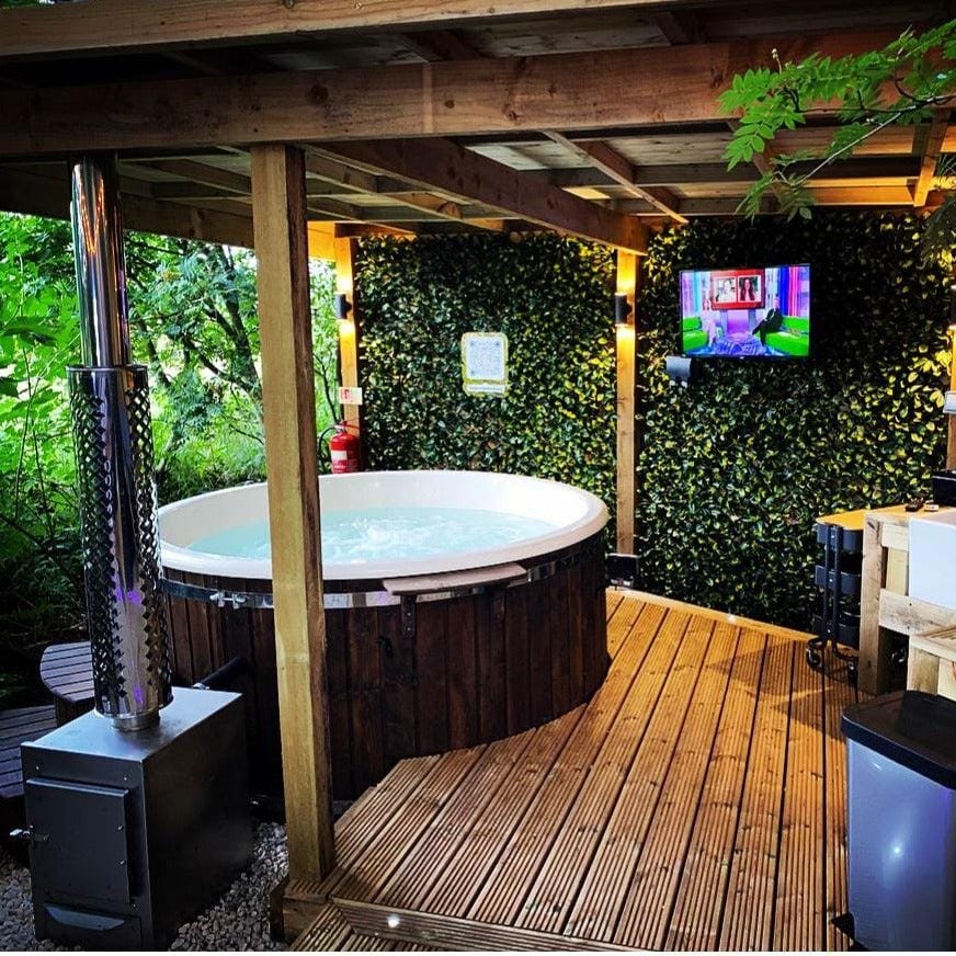 "René" XL 225cm Wood Fired Tub | Fibreglass Liner - Image 30