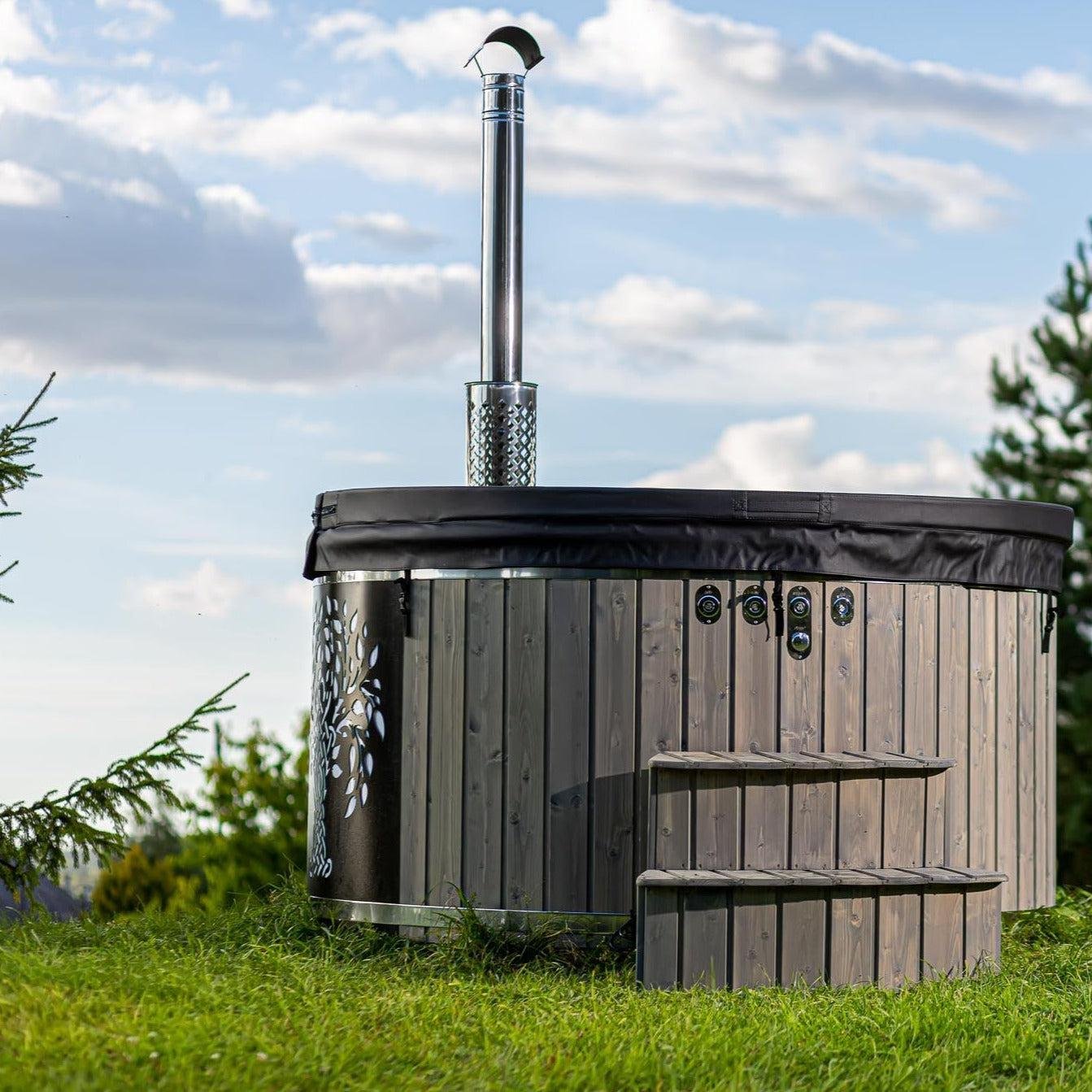 "Henri" XL 225cm Wood Fired Tub | Fibreglass Liner - Image 44