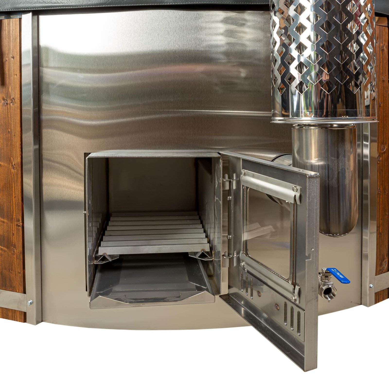 "Henri" XL 225cm Wood Fired Tub | Fibreglass Liner - Image 64