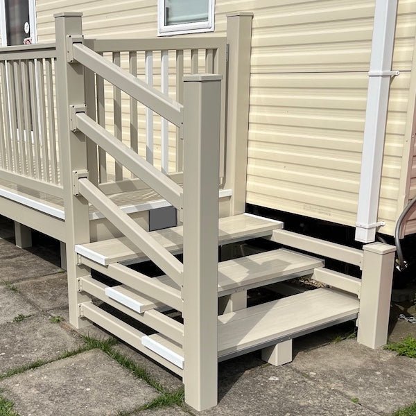 8' x 3' 10” Entry Platform with Steps and Gate - Image 3