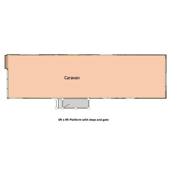 8' x 3' 10” Entry Platform with Steps and Gate - Image 4