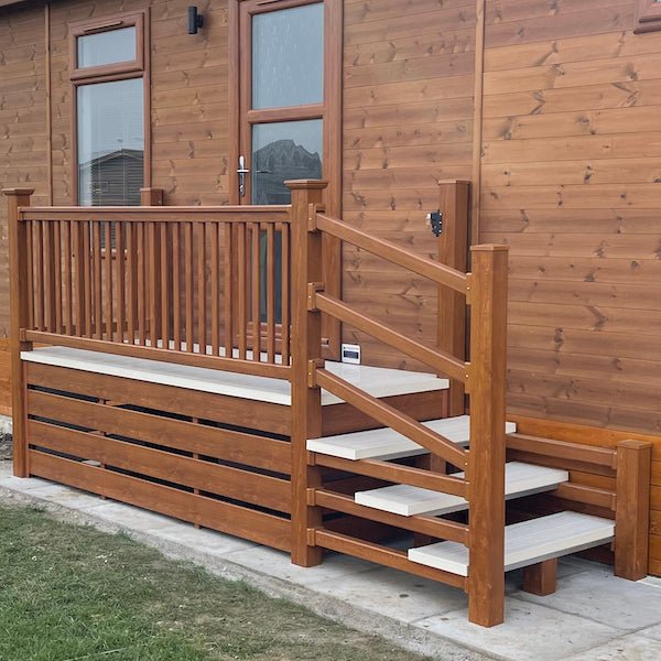 8' x 3' 10” Entry Platform with Steps and Gate - Image 2