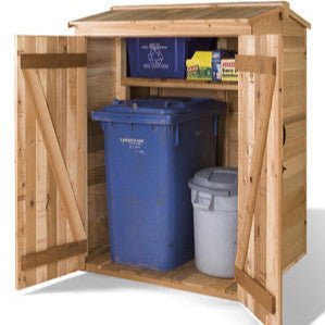Green Pod - Wooden Garbage Can & Recycling Bin Shed Kits - Image 2
