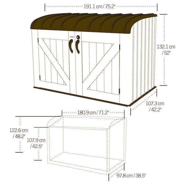Lifetime Storage Unit 6' x 3.5' - Image 4