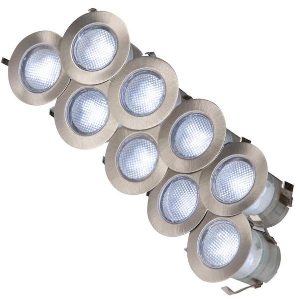 Pack of 10 Lights with Driver IP65 230v White or Blue - Image 2