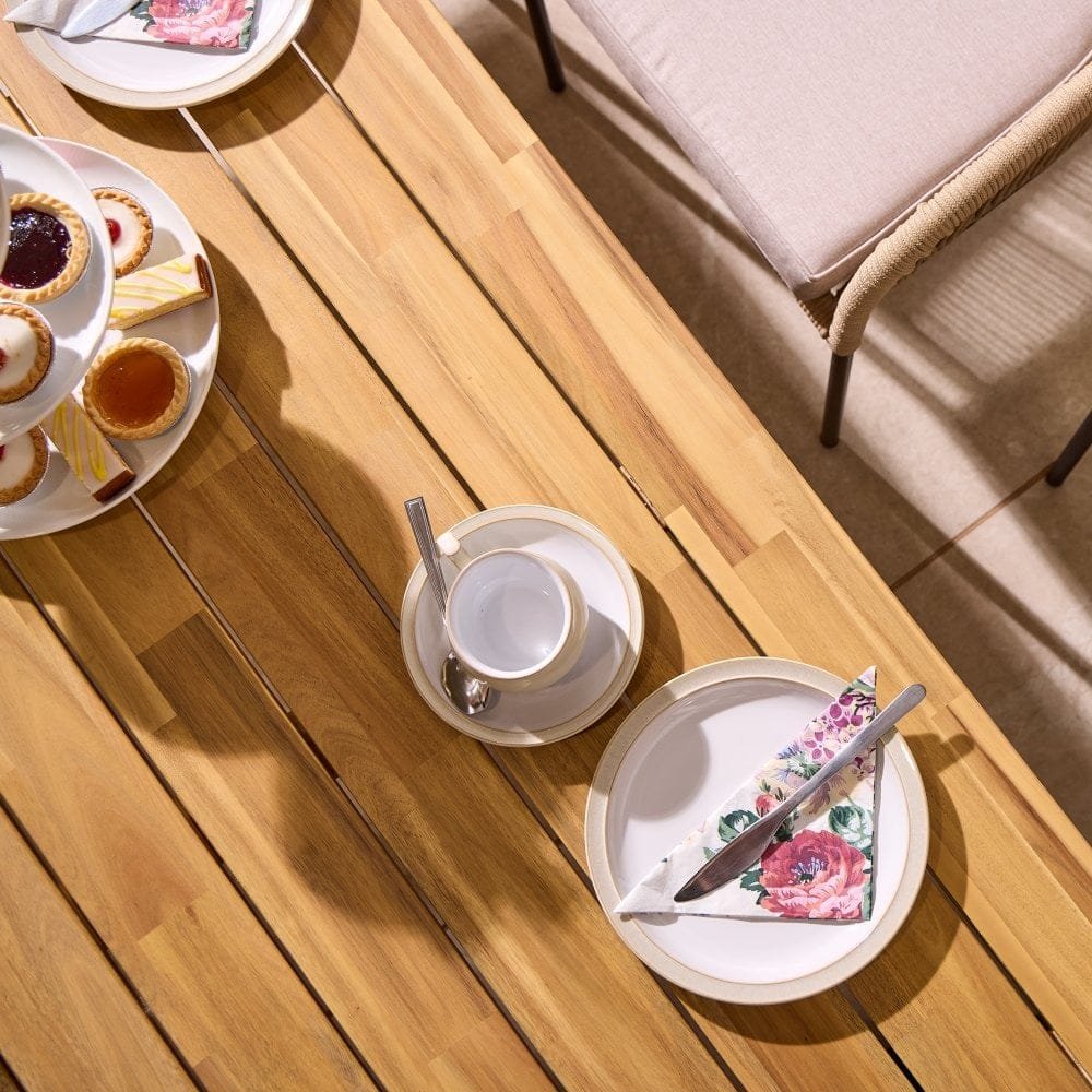 Oslo 6 Seat Dining Set - 210cm Table - Image 5