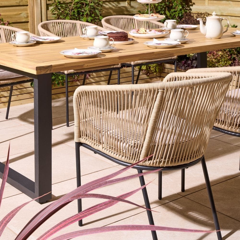 Oslo 6 Seat Dining Set - 210cm Table - Image 6