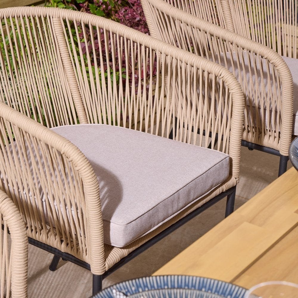 Oslo 6 Seat Dining Set - 210cm Table - Image 8