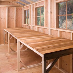 Cedar Wood Bench Option